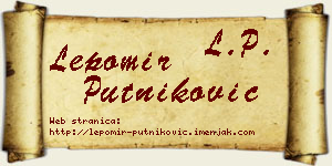 Lepomir Putniković vizit kartica